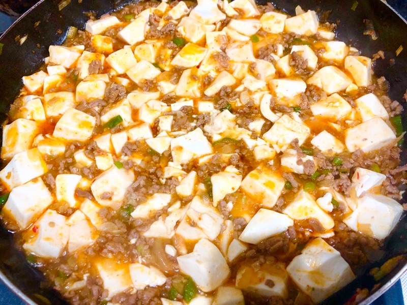 マーボー豆腐を撮った写真