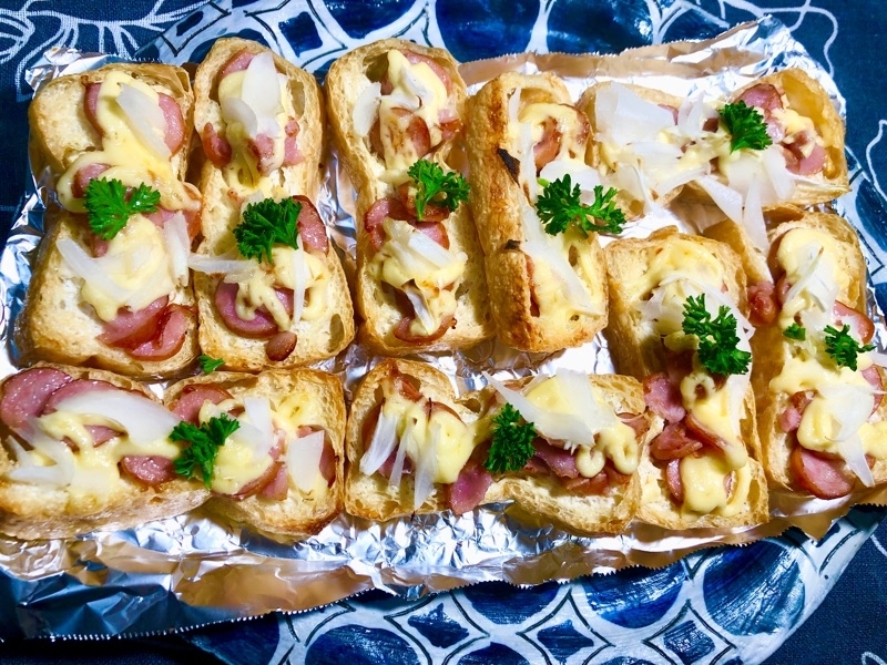 油揚げのマヨ焼きを撮った写真