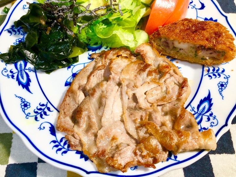 豚ロースの重ね焼きを撮った写真