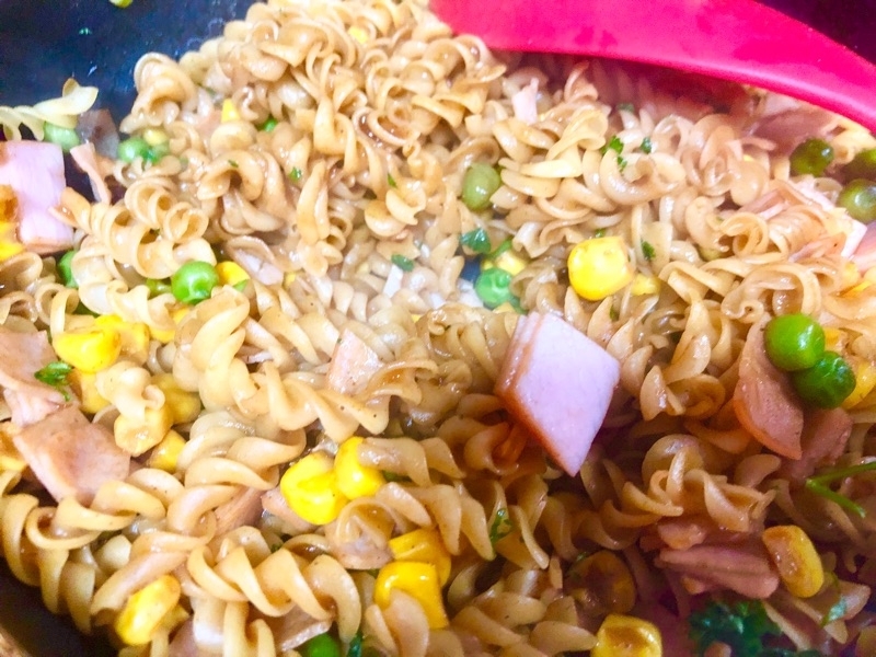 カレーパスタを撮った写真