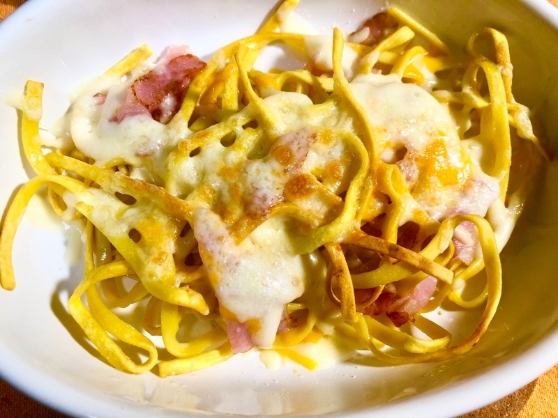 チーズを焼いて撮った写真