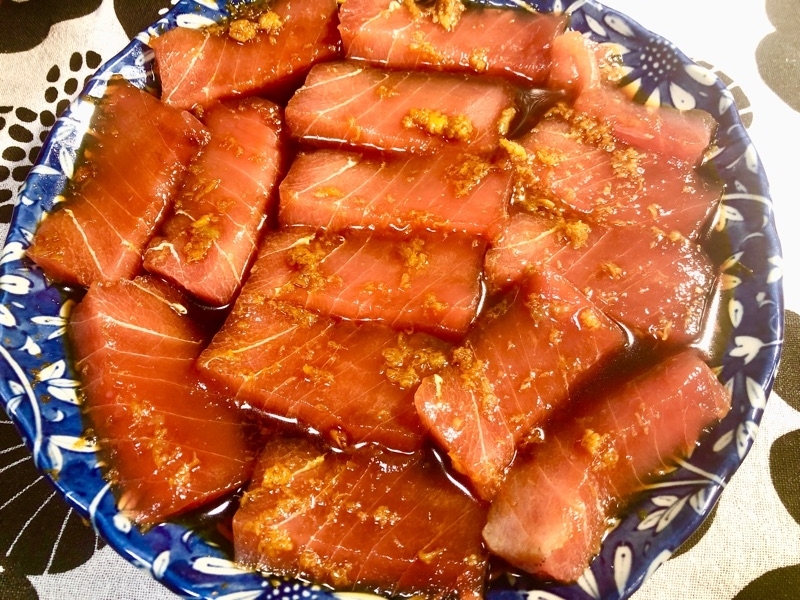 マグロのショウガづけを撮った写真