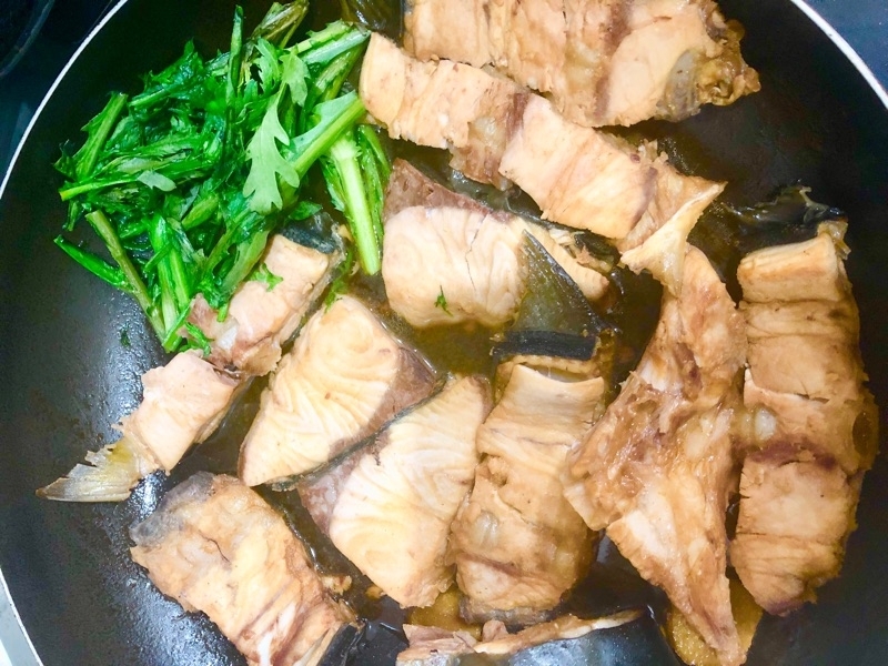 ブリアラの煮つけを撮った写真