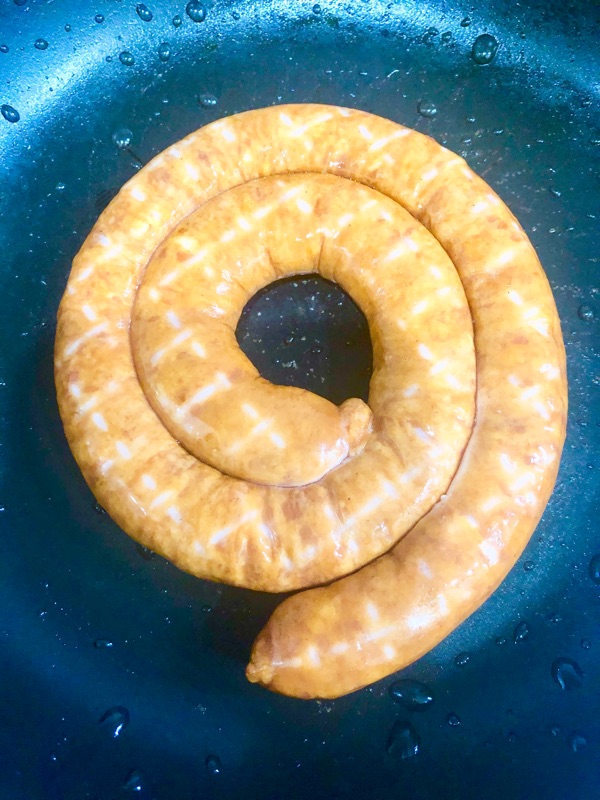 フライパンで焼くところを撮った写真