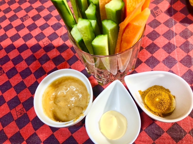 スティック野菜とマヨディップを撮った写真