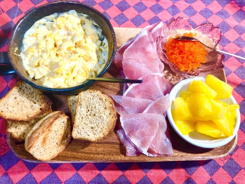 ブランパンのカナッペの具材を撮った写真