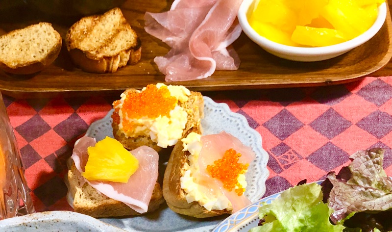 ブランパンカナッペを撮った写真