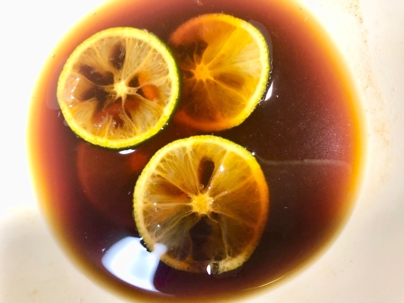 手作りポン酢を撮った写真