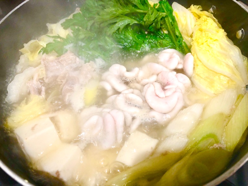 タラの白子鍋を撮った写真