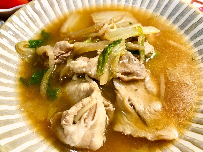 豚肉スープを撮った写真