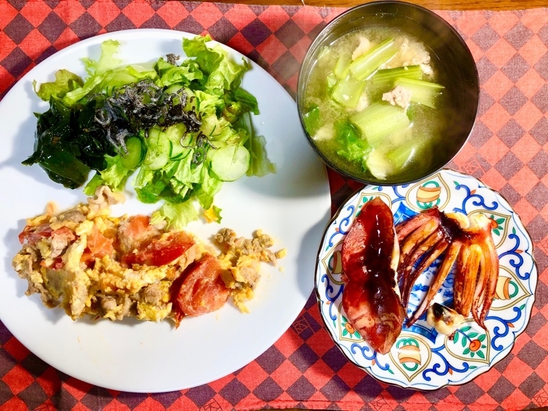 本日の夕食を撮った写真