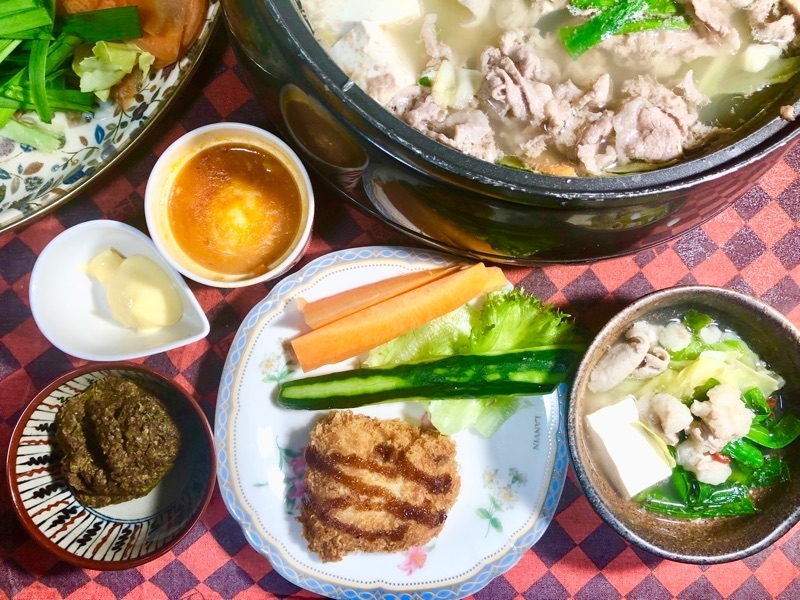 本日の夕食を撮った写真