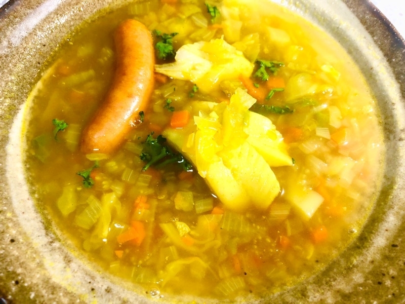 カレイのカレースープを撮った写真