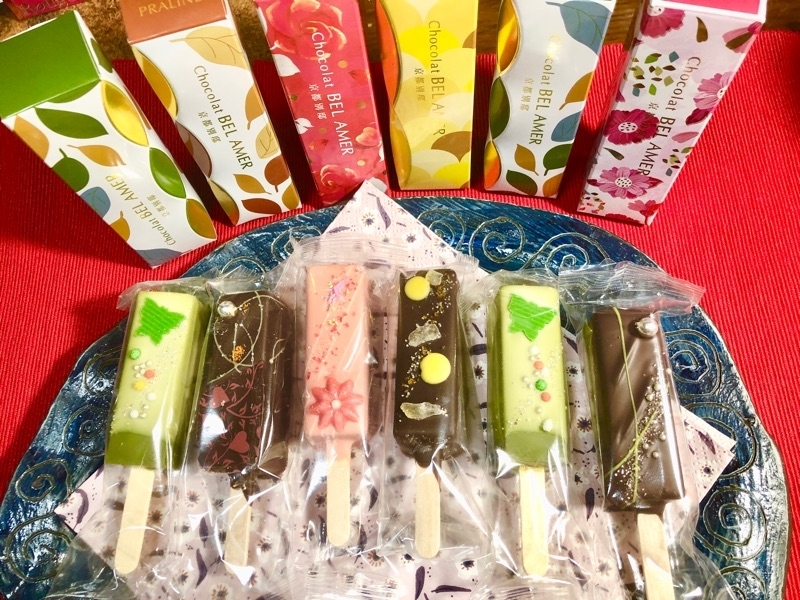 京都別邸の抹茶・キャラメルバニーユ・フロマージュルビー味等を撮った写真