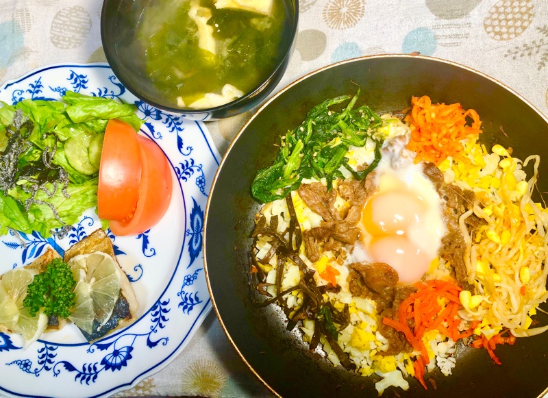 本日の夕食を撮った写真