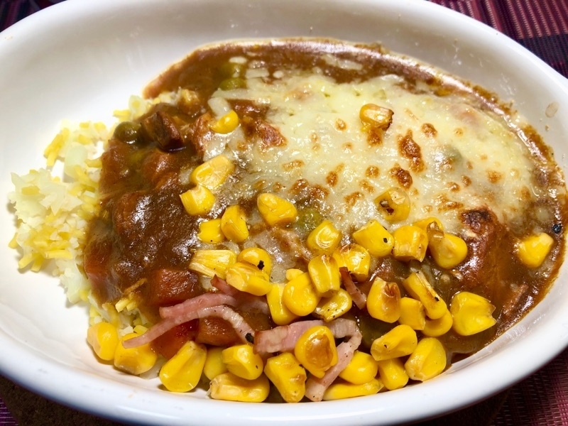 カリフラワーライスの焼きチーズカレーを撮った写真