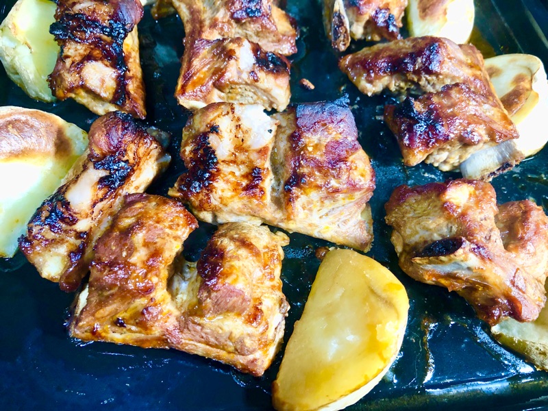 スペアリブのオーブン焼きを撮った写真