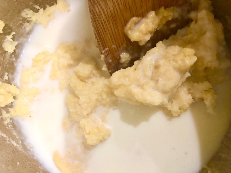 牛乳を入れて撮った写真
