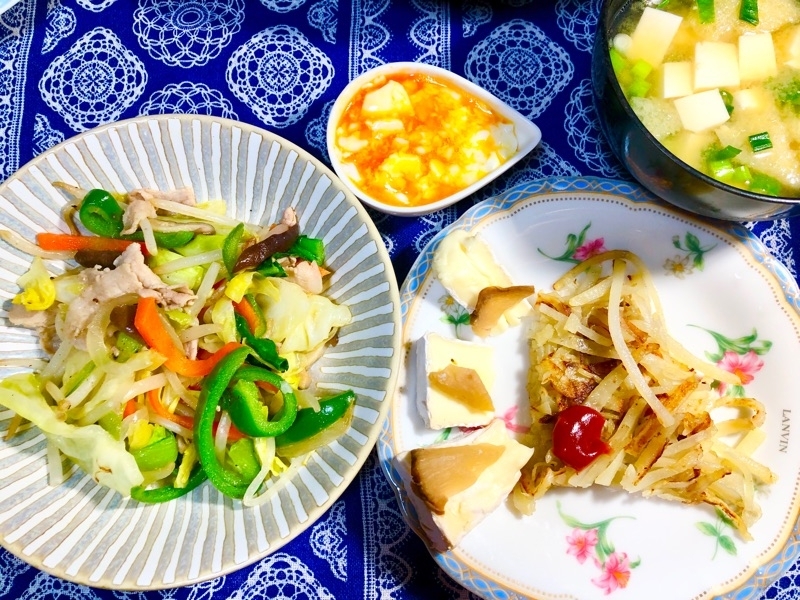 本日の夕食を撮った写真