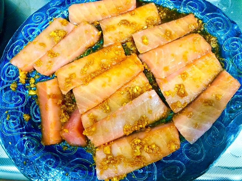 マグロのづけを撮った写真