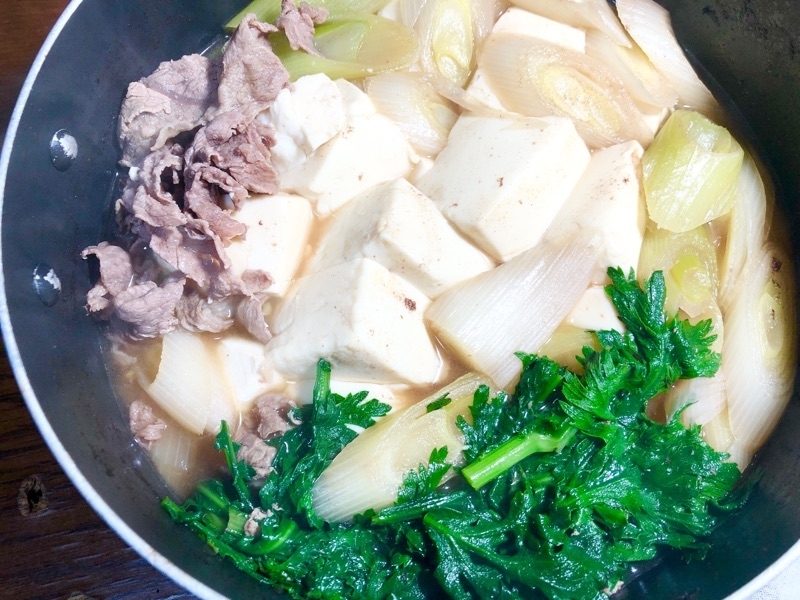 低糖質な牛肉豆腐を撮った写真