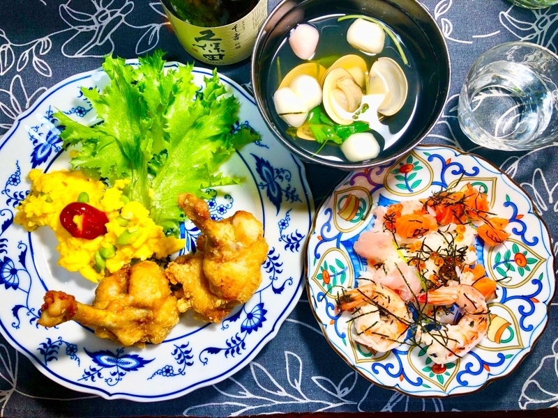 ひな祭りの夕食を撮った写真