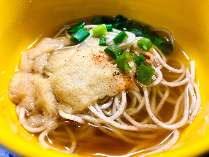 松山あげの低糖質そばを撮った写真
