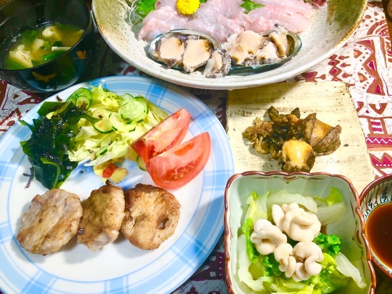 本日の夕食を撮った写真