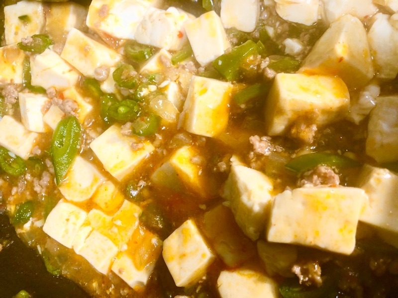 麻婆豆腐を撮った写真