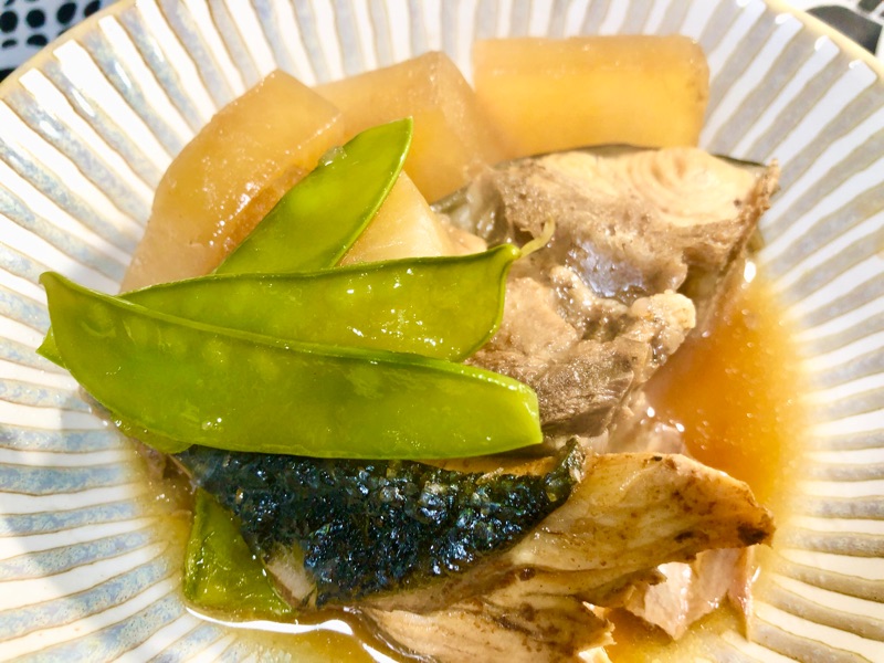 ブリ大根を盛りつけて撮った写真