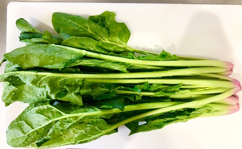 ほうれん草を撮った写真