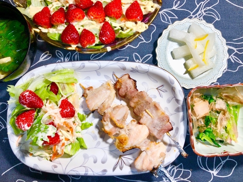 本日の夕食を撮った写真