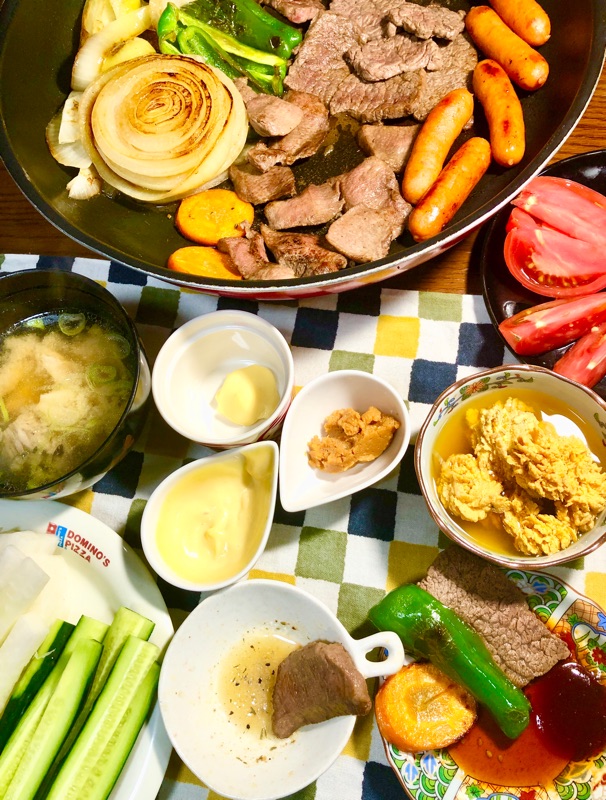 本日の夕食を撮った写真