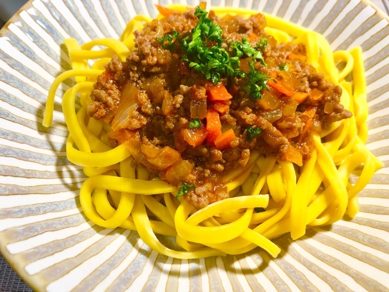 低糖質ミートスパゲッティを撮った写真