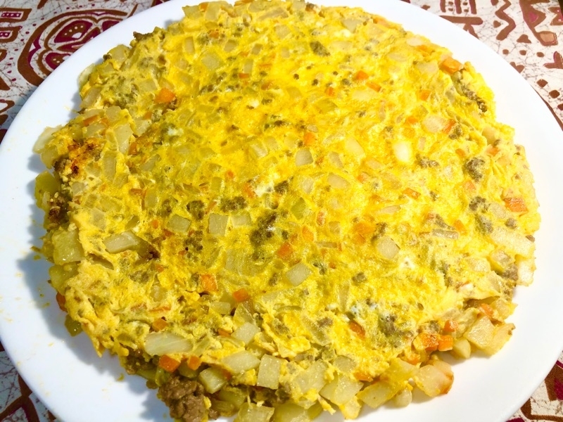 スパニッシュオムレツを撮った写真