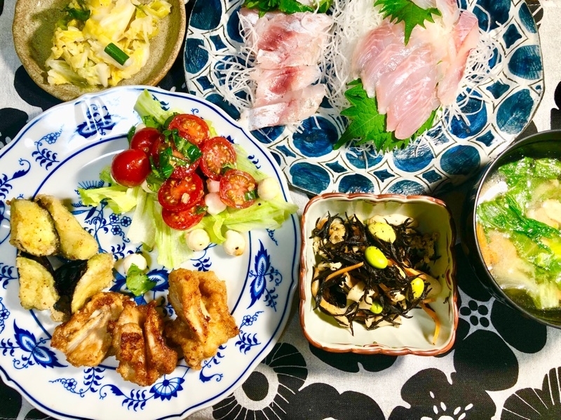 本日の夕食を撮った写真