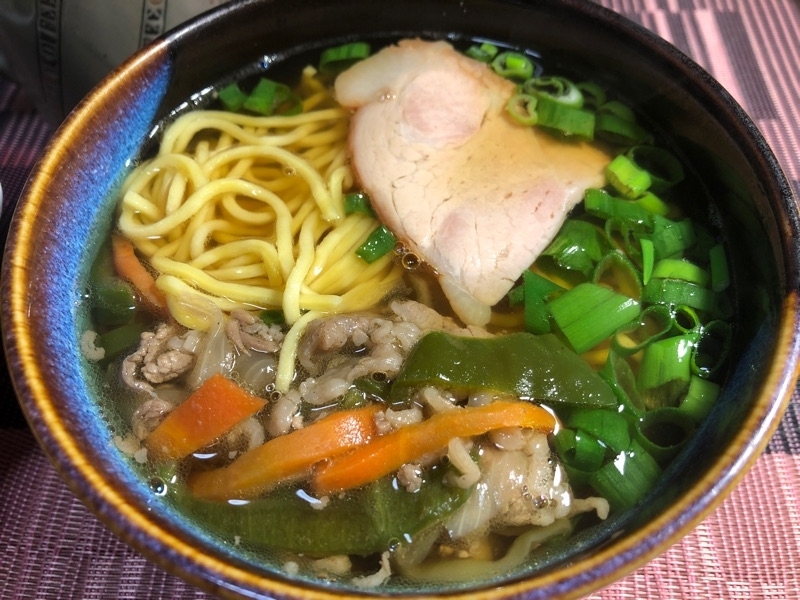 低糖質肉じゃがラーメンを撮った写真