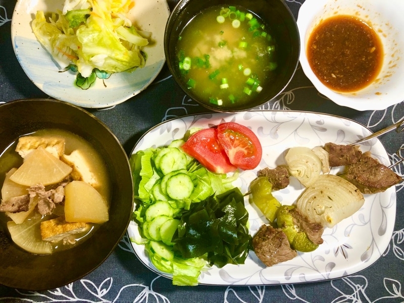 本日の夕食を撮った写真