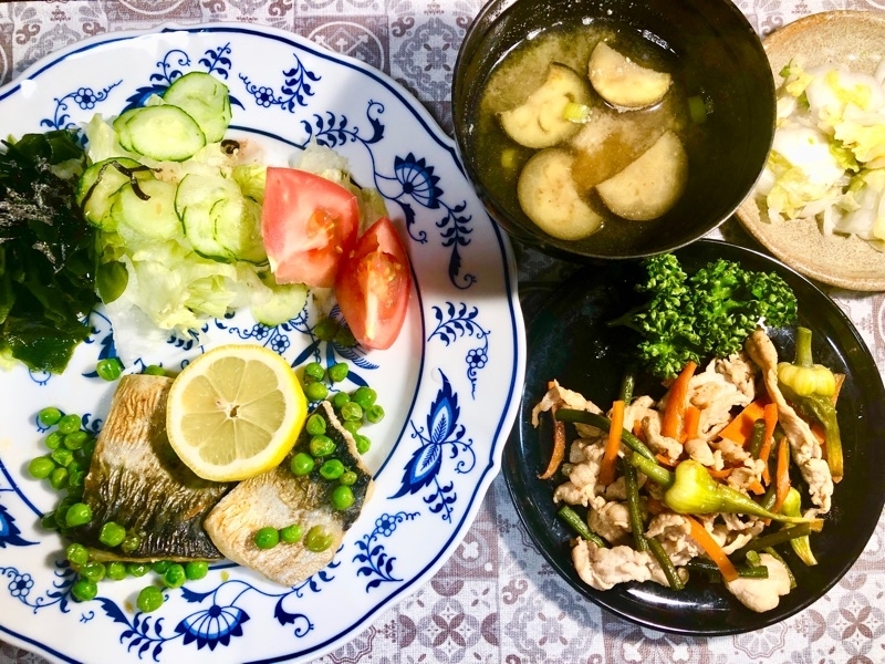 本日の夕食を撮った写真