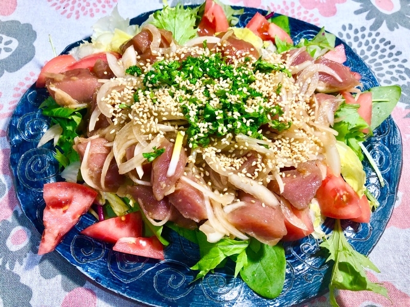 マグロのロミロミサラダを撮った写真