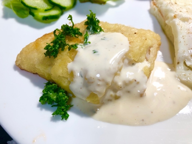 カレイのムニエルを撮った写真