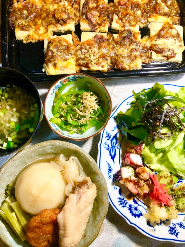 本日の夕食を撮った写真
