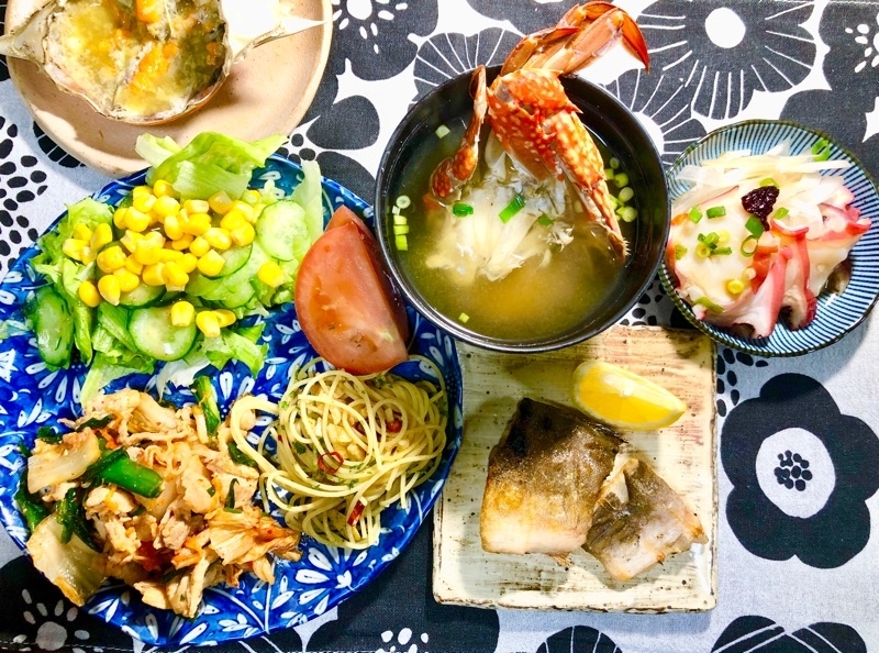 本日の夕食を撮った写真