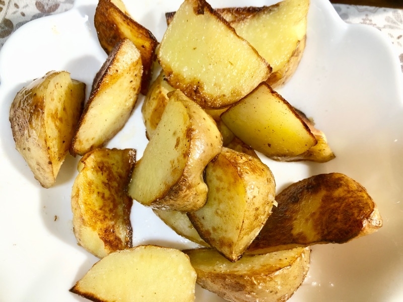 新ジャガの揚げ焼きを撮った写真