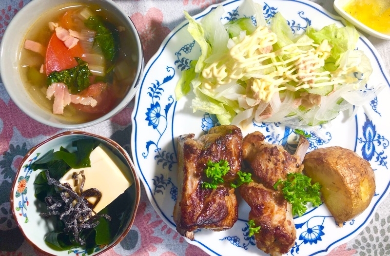 本日の夕食を撮った写真