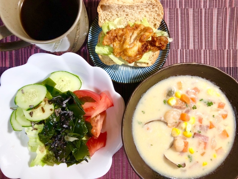 昼食を撮った写真