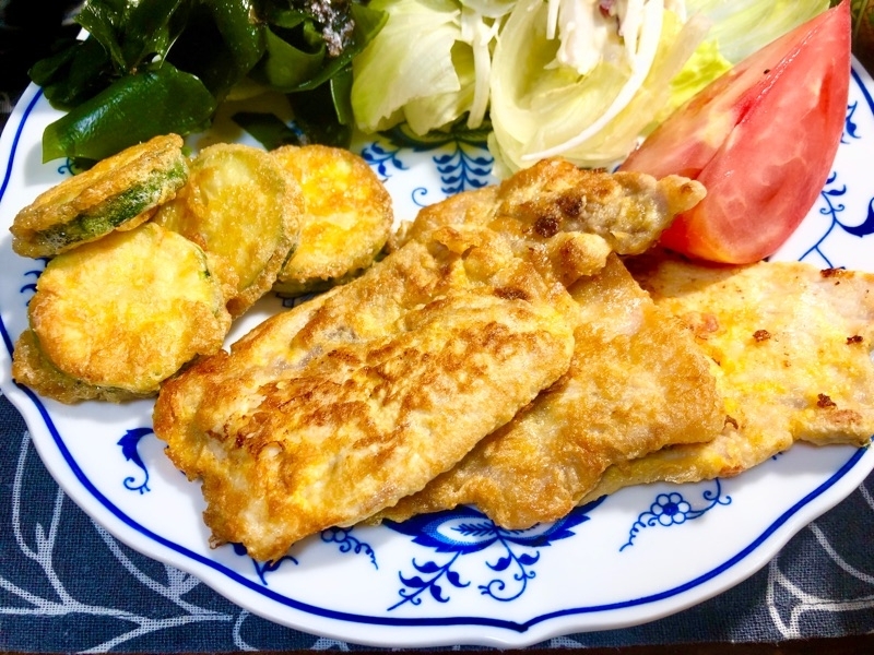 豚ロースとズッキーニのジョンを撮った写真