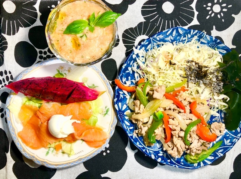 本日の夕食を撮った写真