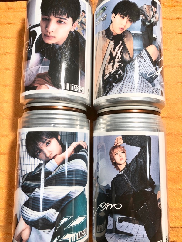 NEXZラベル缶４本を撮った写真