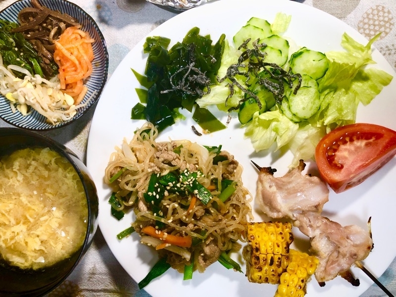本日の夕食を撮った写真